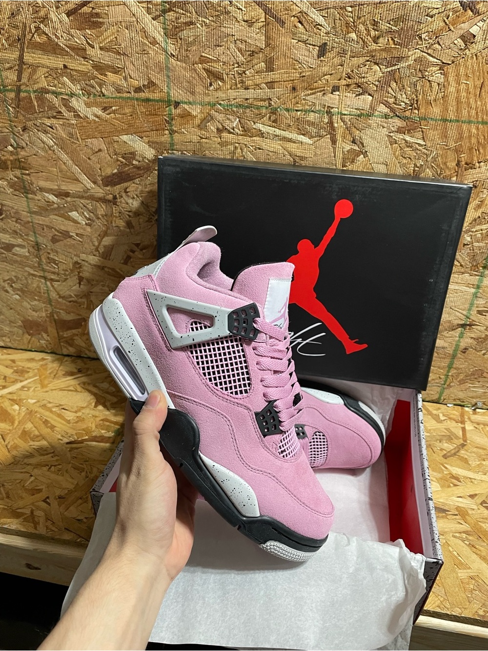 Jordan Women’s Air Jordan Retro 4 Pink Orchid Sneakers